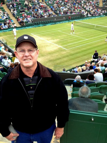 Des at the new Wimbledon Court 2 stadium