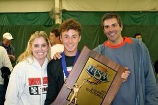 Proud parents Jane and Barry Kroot with their State Champion son JJ