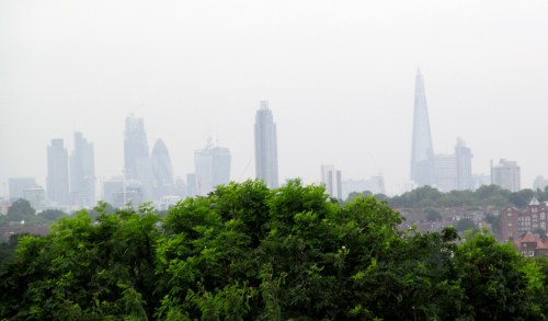 London Skyline from the grounds at Wimbledon