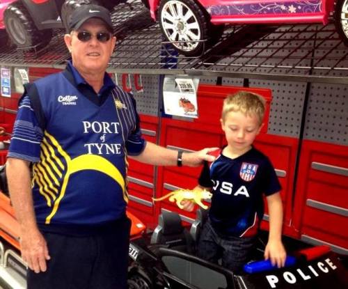 Des with grandson Deklyn