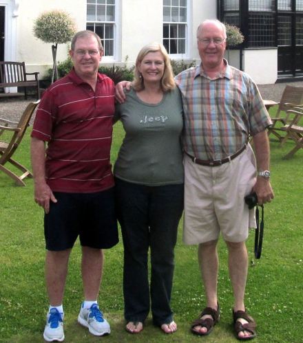A wonderful reunion in Durham for Des, sister Lorna and brother Kev