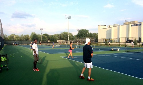 Sule Ladipo coaching an adult group at Heritage