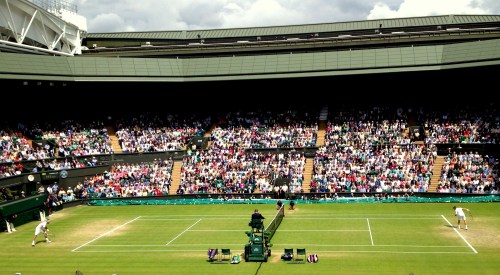 I enjoyed watching Del Potro playing David Ferrer on Center Court last year