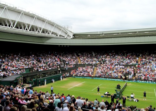 Watching the Murray versus Verdasco quarterfinal on Center Court in 2013