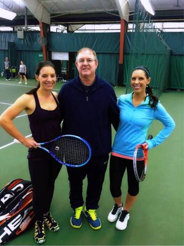 Des with daughters Nikki and Stacey at IRC