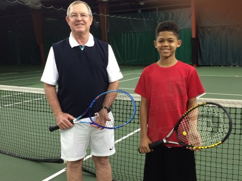 Sunday early risers - coach Des and Jonathan!