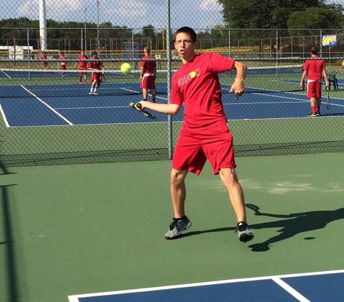 Nicholas Ochs has relied on the consistency of his ground stokes at No 3 Singles