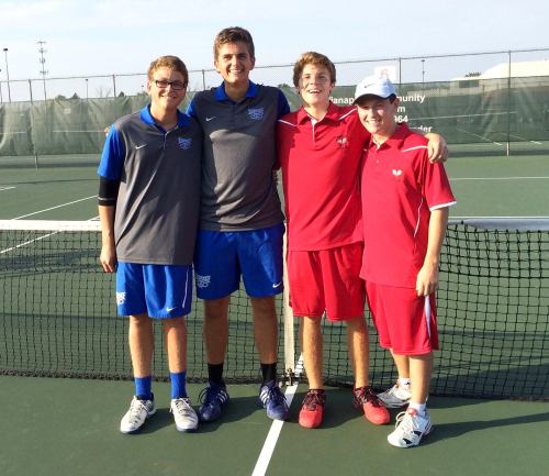 Dragon seniors Josh McKinney and Evan 