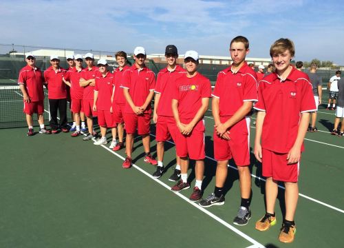 The Dragons players during introductions at the Regionals at North Central